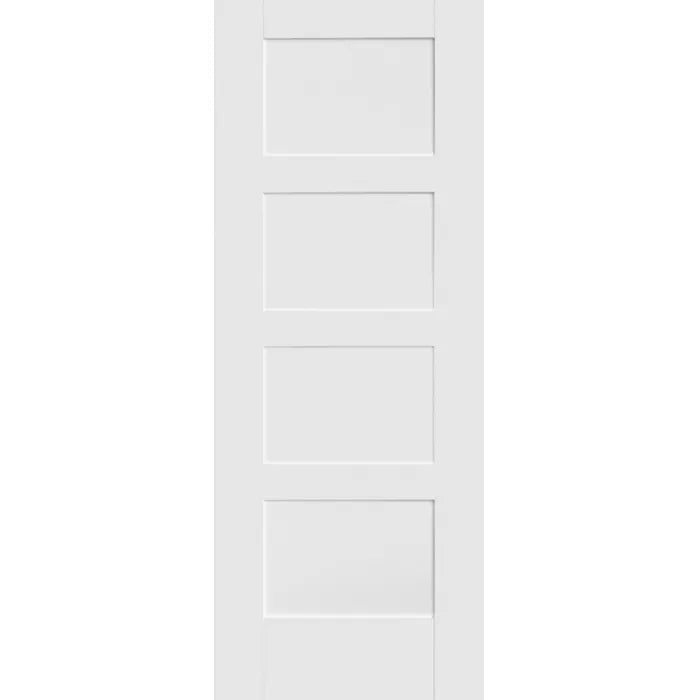 Contemporary White Shaker 4 Panel Fire Door
