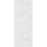 Contemporary White Shaker 4 Panel Fire Door