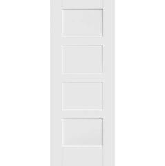 Contemporary White Shaker 4 Panel Fire Door