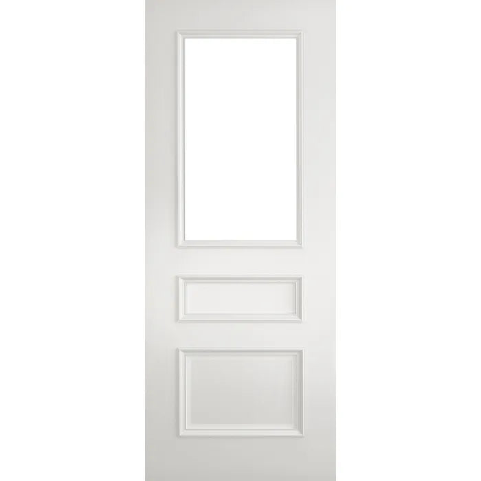Mayfair White Clear Glazed Internal Fire Door