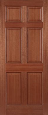Hardwood Colonial 6 Panel External Door