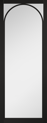 Melrose Glazed Clear Pre-finished Black