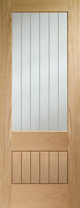 Internal Oak Original Pre-Finished Suffolk 2XG with Clear Etched Glass