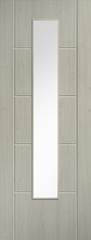 Laminate Ladder Glazed Pre-finished Light Grey Laminate