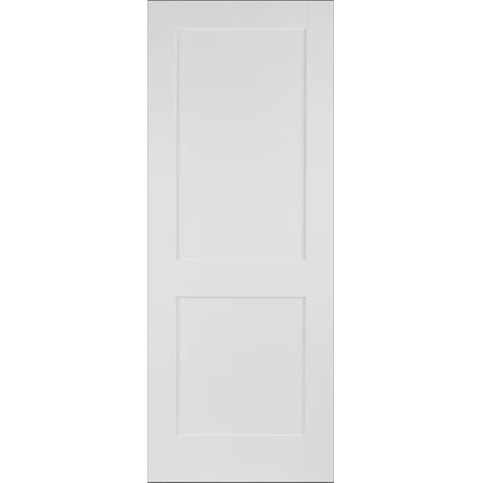 White Shaker 2 Panel Fire Door