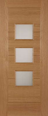 Oak Monza Acid Glass External Door