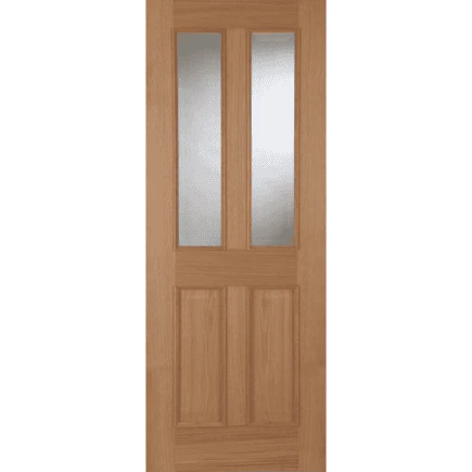 Oak Oxford Clear Glazed Internal Recessed