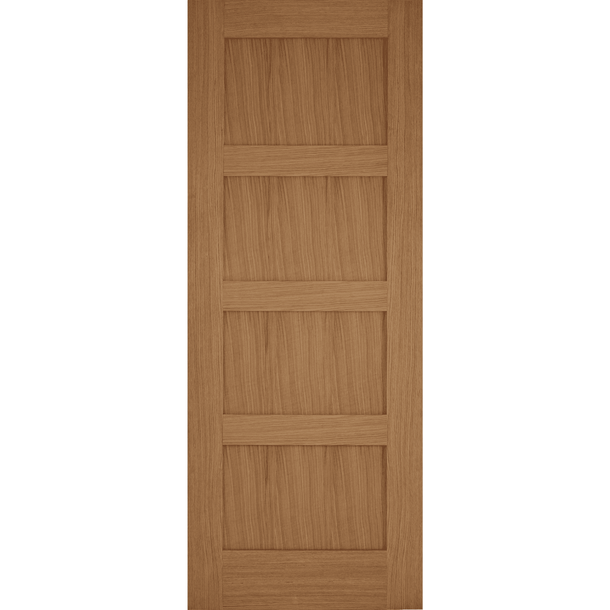Oak Contemporary 4 Panel Internal Fire Door