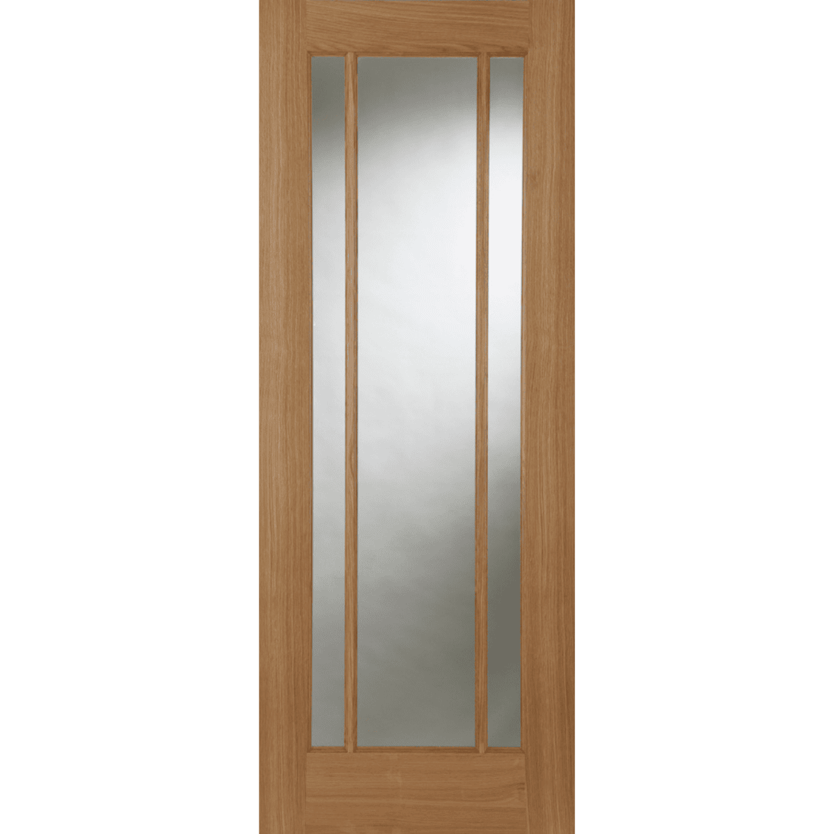 Oak Salisbury 3 Light Clear Glazed Internal Door