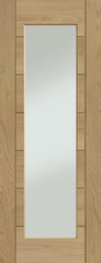 Pre-Finished Palermo Original 1 Light Internal Oak Door with Clear Glass (Wide)