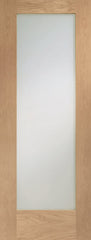 Pattern 10 Pre-Finished Internal Oak Door with Clear Glass