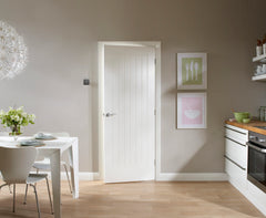 Internal White Primed Suffolk Fire Door
