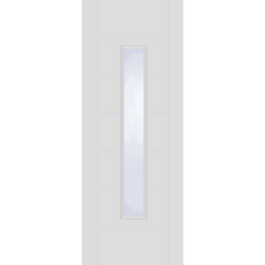 Trade Range White Primed Corsica 18G Central Clear Glazed Internal Fire Door