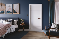 White Moulded Horizontal Four Line