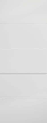 White Moulded Horizontal Four Line