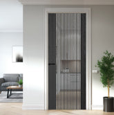 ASH GREY MELBOURNE CLEAR GLASS PREFINISHED PFIN