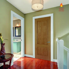 Oak Iris 2 Panel Raised Mould Internal Fire Door