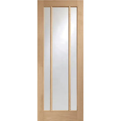 Worcester Oak 3 Light - Clear Glass Internal Door