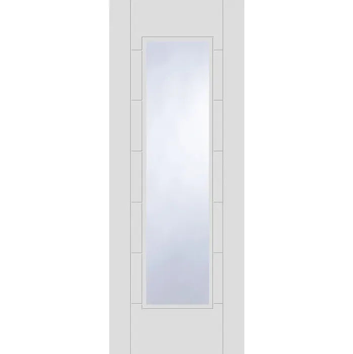 White Corsica 1 Light Clear Glazed Internal Door