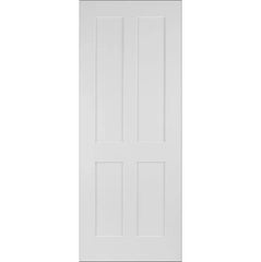 White Victorian Style 4 Panel Internal Door