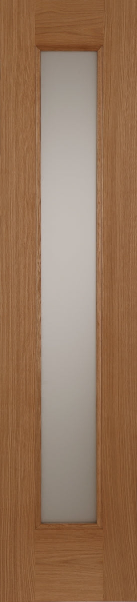 Oak Contemporary Acid Glazed Traditional Triple-Glazed Sidelights