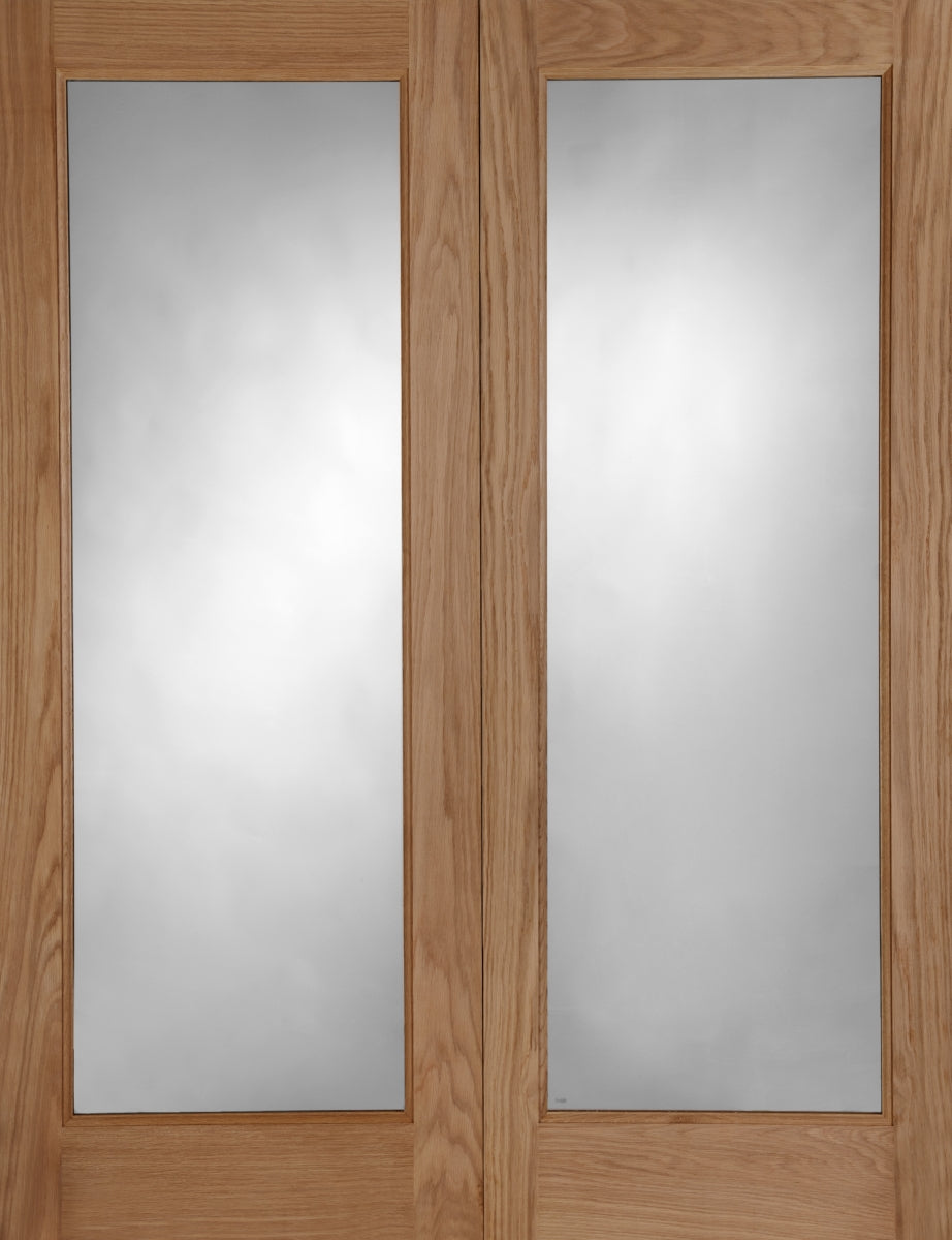 Oak Pattern 20 Rebated Pair External Doors