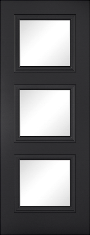 Antwerp Black 3 Light Glazed