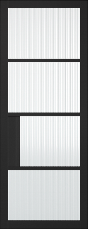 Black Chelsea Glazed 4L Reeded