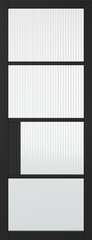 Black Chelsea Glazed 4L Reeded