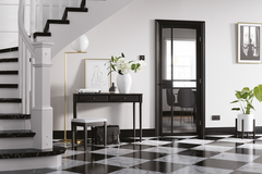 BLACK GREENWICH GLAZED INTERNAL DOOR