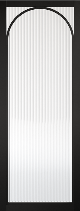 Melrose Glazed Reeded Pre-finished Black