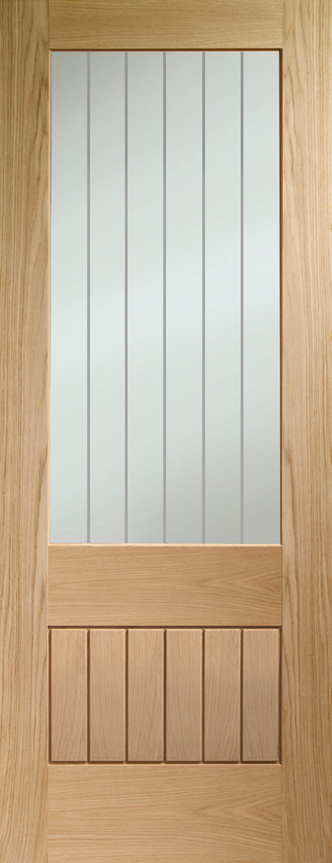 Internal Oak Original Pre-Finished Suffolk 2XG with Clear Etched Glass
