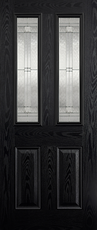 Malton 2L Glazed External Pre-Finished Black