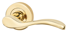 Ariel Polished Brass Privacy Hardware Pack