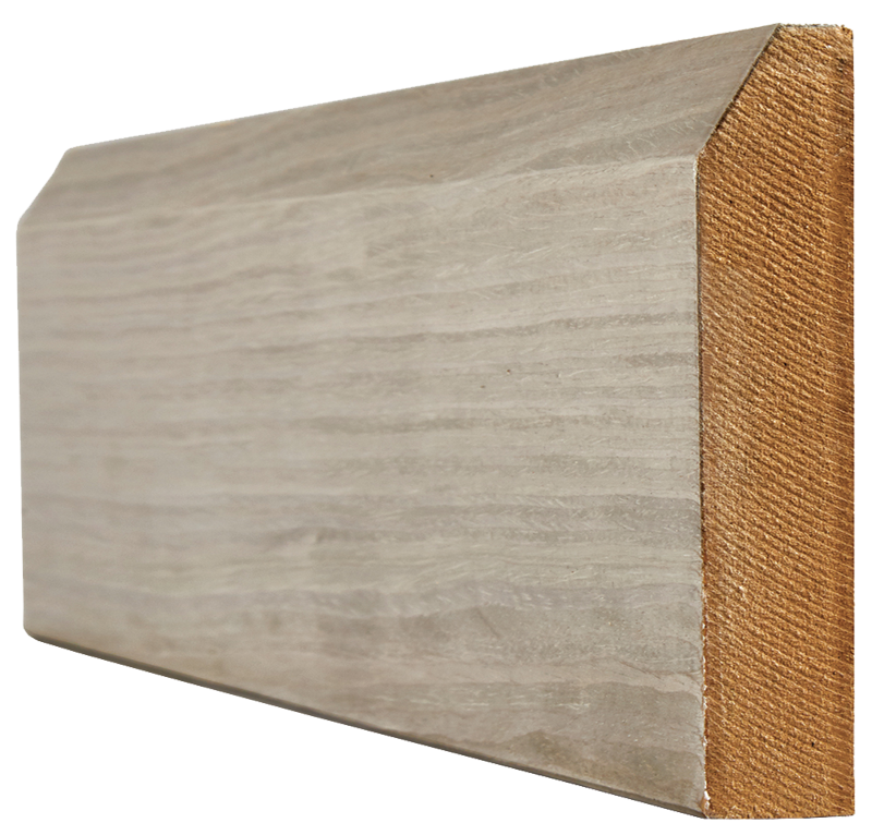 Skirting Chamfered Pre-finished Light Grey