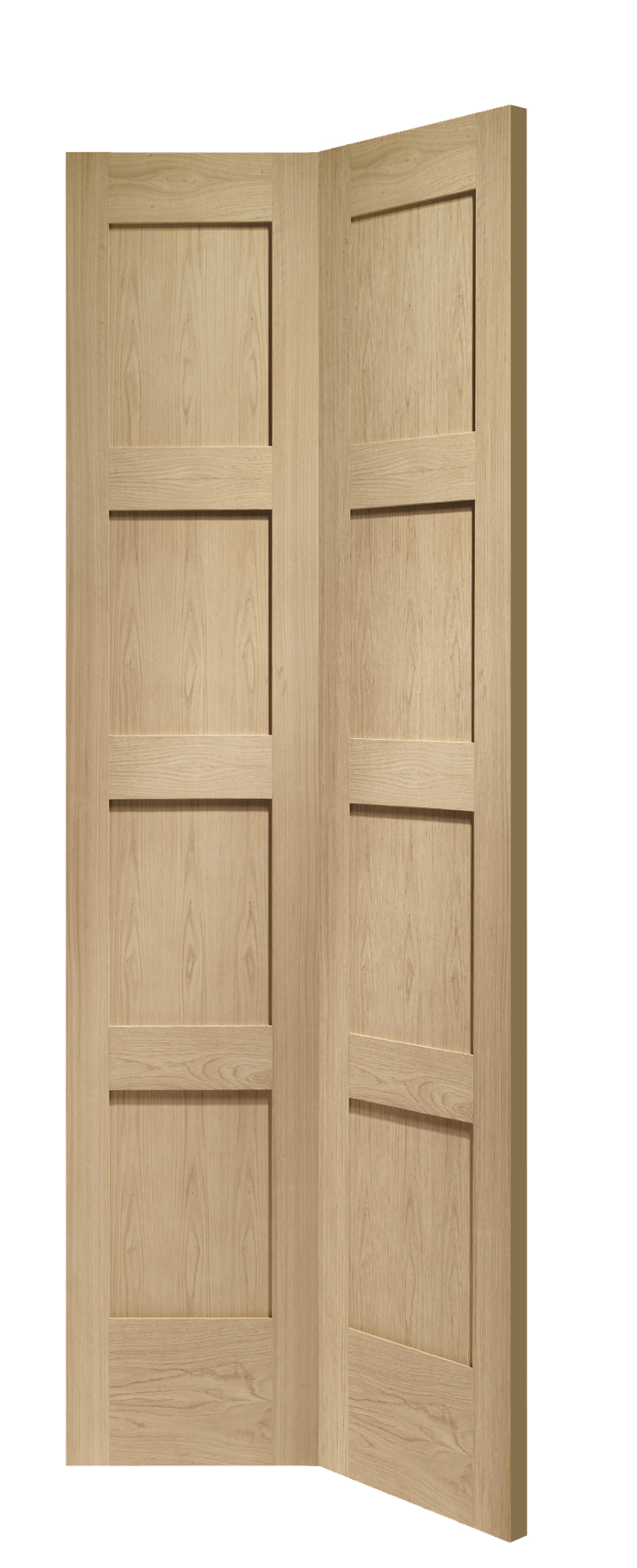 Shaker 4 Panel Bi-Fold Internal Oak Door