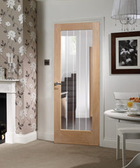 Internal Oak Original Pre-Finished Suffolk Pattern 10 (Clear Etched Glass)