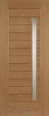 Oak Oslo Clear Glass External Doors