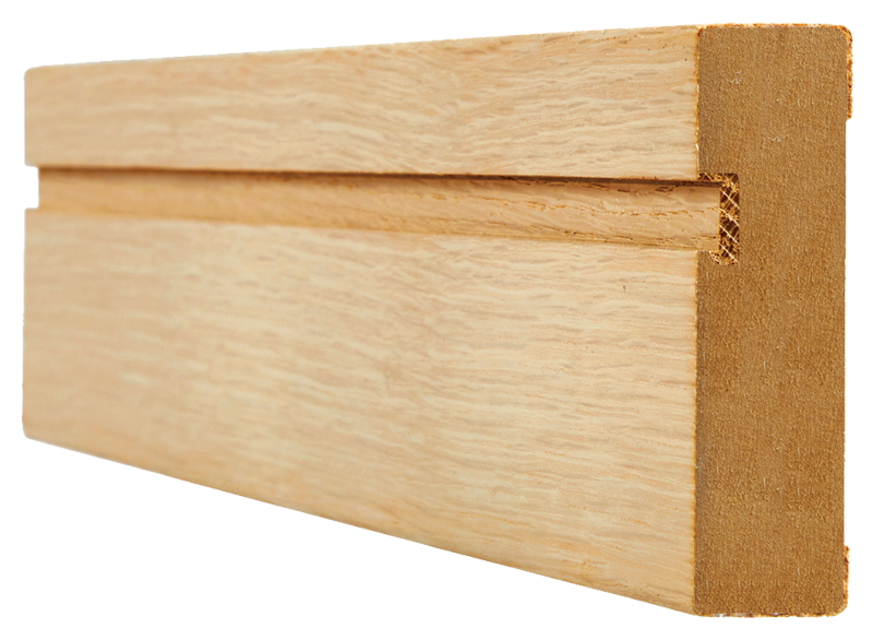 Architrave Single Groove Unfinished Oak