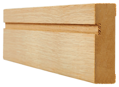 Architrave Single Groove Unfinished Oak