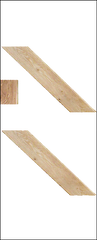 OAK BRACING(2)FOR LEDGED DOORS