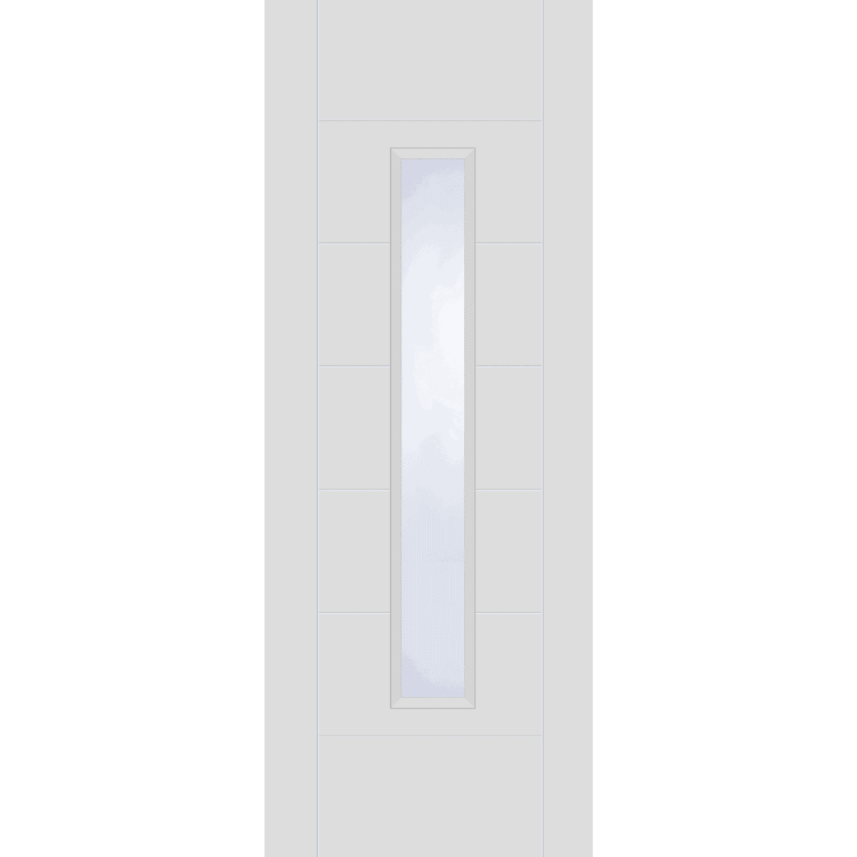Trade Range White Primed Corsica 18G Central Clear Glazed Internal Fire Door