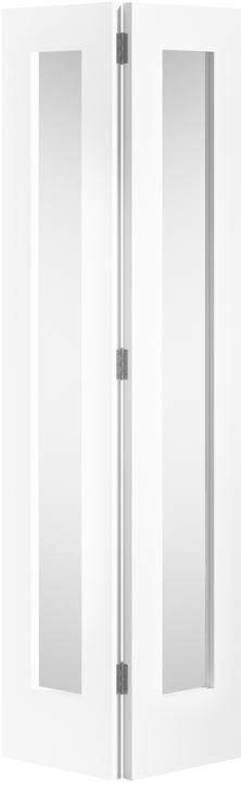 White Pattern 10 Glazed Bi-Fold