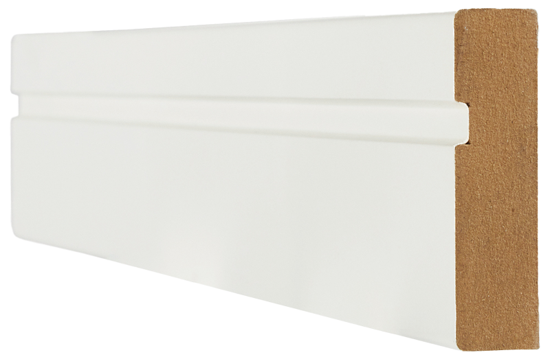 Architrave Single Groove Primed White
