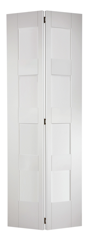 White Shaker Glazed 4L Bi-Fold