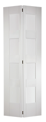 White Shaker Glazed 4L Bi-Fold