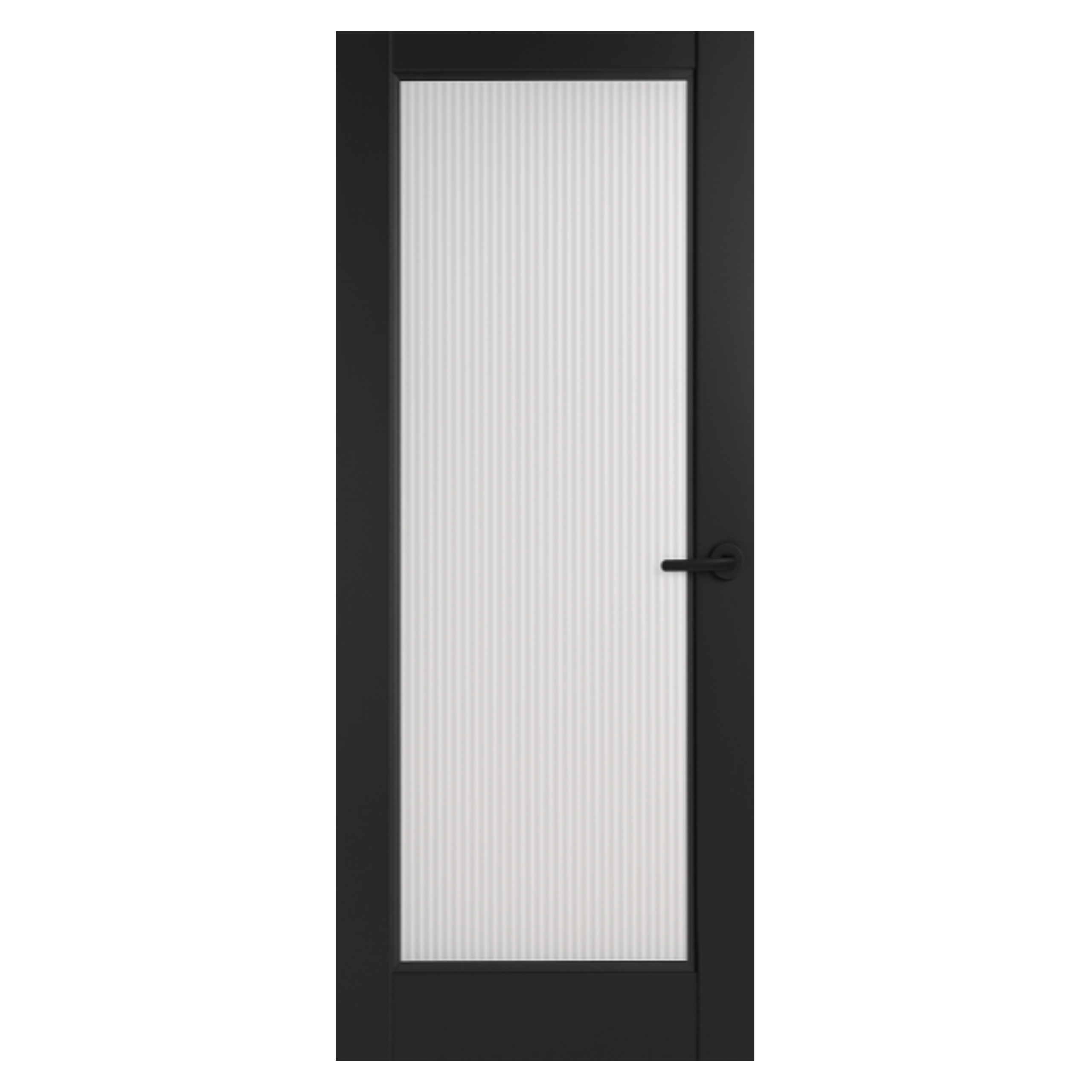 Black Ravenna 1 Light Reeded Glazed