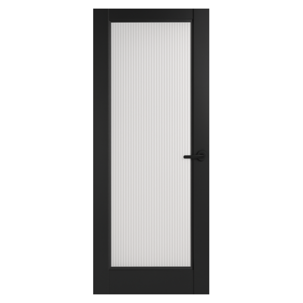Black Ravenna 1 Light Reeded Glazed