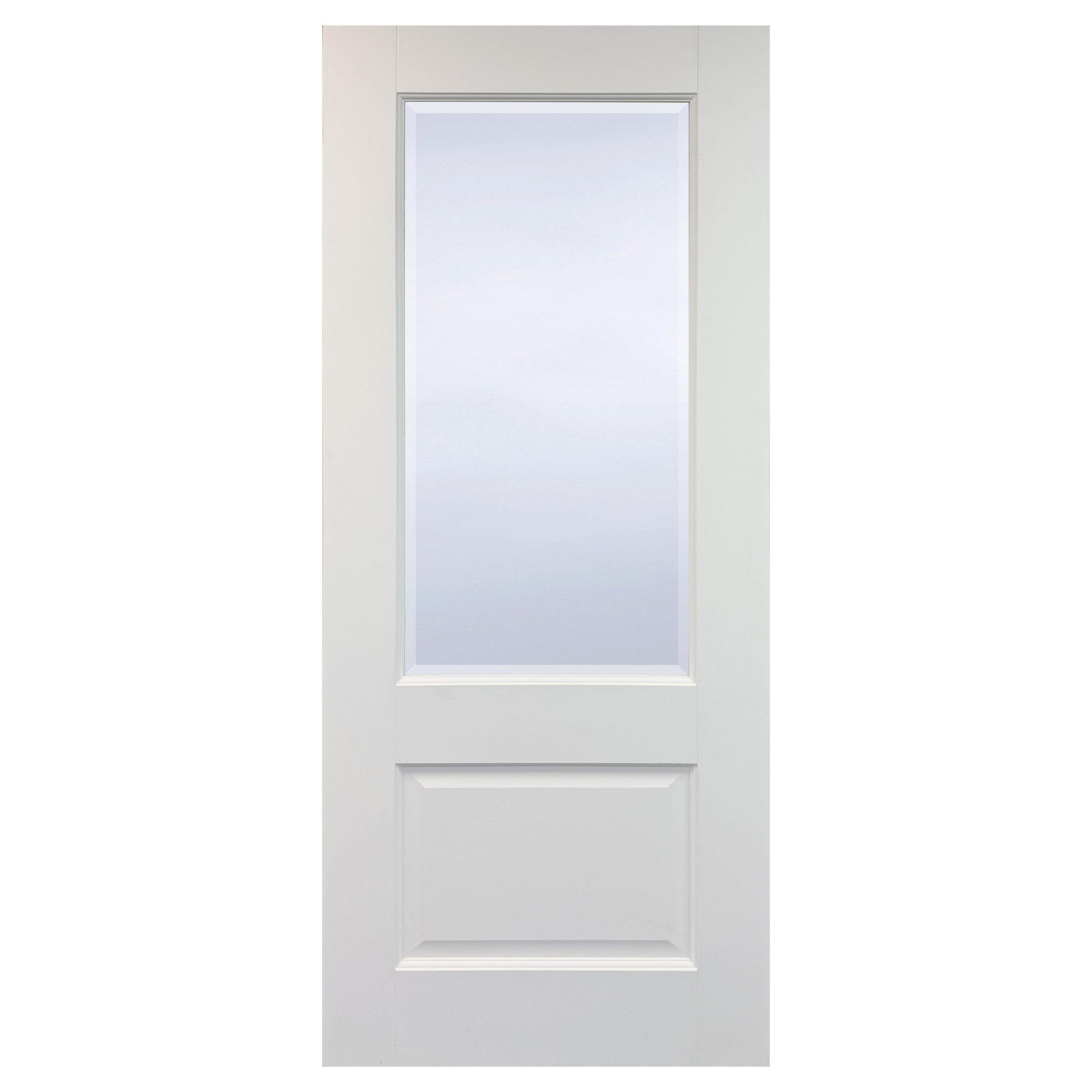 White Primed Vermont 2 Panel Fire Door