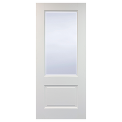 White Primed Vermont 2 Panel Fire Door